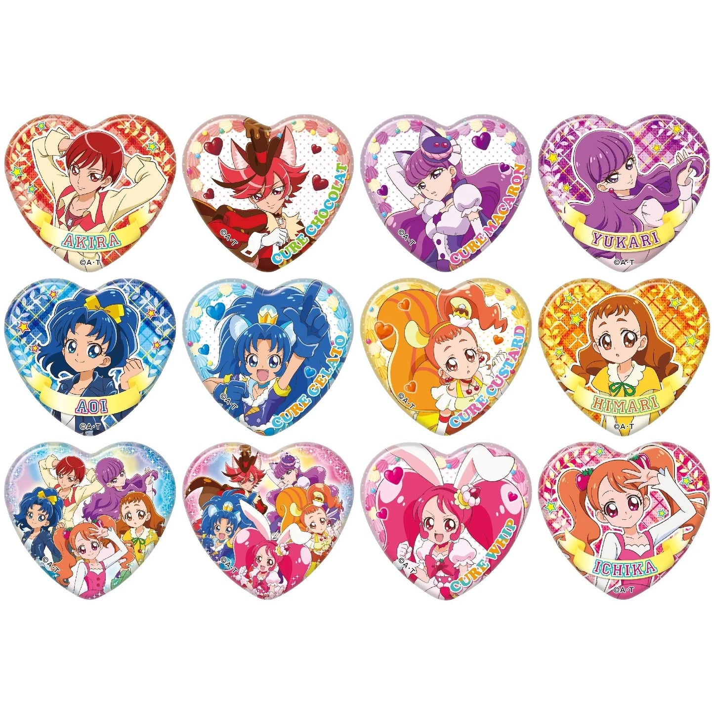 キラキラプリキュアアラモード ハートカンバッジコレクション